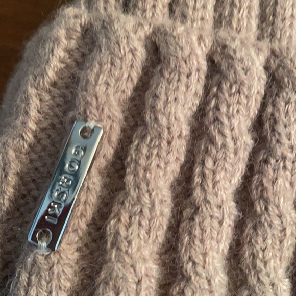 GORSKI Knit Beanie Fur Pom Pom Hat - Picture 3 of 8